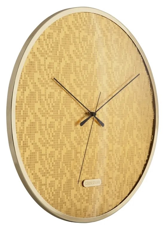 Karlsson 6005GD dizajnové nástenné hodiny zlatá, pr. 40 cm