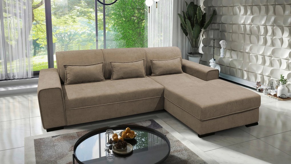 XXXLutz ROHOVÁ SEDAČKA, textil, taupe MID.YOU - Sedačky - 001574006506
