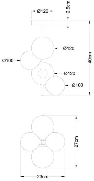 Globo 56140-4D - LED Luster na tyči RIHA 4xG9/3W/230V chróm