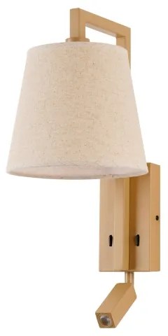 Brilagi - LED Nástenná lampa RAYA 1xE14/40W/230V + LED/3W ľan/béžová