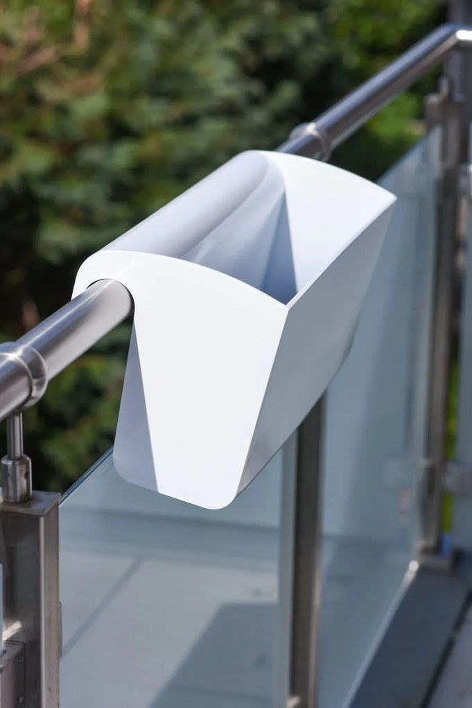 Balkónový hrantík BALKONA CLASSICO, plast, šírka 50 cm, biely lesk