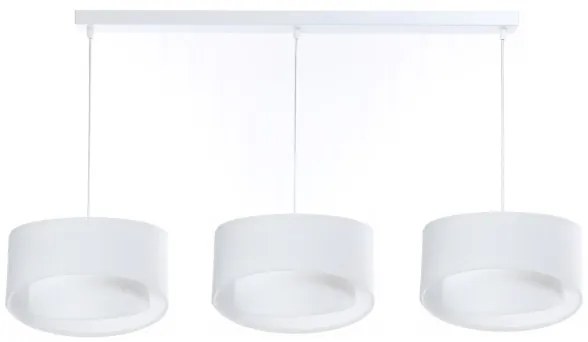 Luster na lanku GALAXY 3xE27/60W/230V biela