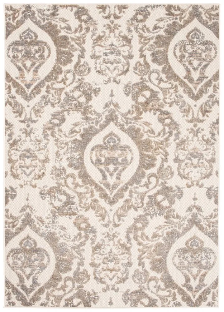 Terasový béžový koberec s ornamentom Šírka: 80 cm | Dĺžka: 200 cm