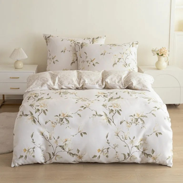 Mikroflanelové obliečky LUNAVA krémové Rozmer obliečky: 70 x 90 cm | 140 x 200 cm