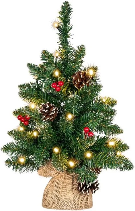 Vianočný stromček s osvetlením - 45 cm, 20 LED