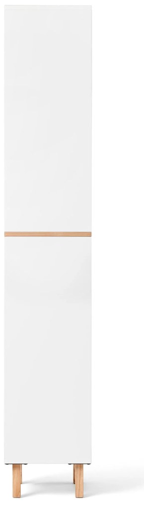 Vysoká skriňa do kúpeľne s otvoreným priečinkom a 2 dvierkami