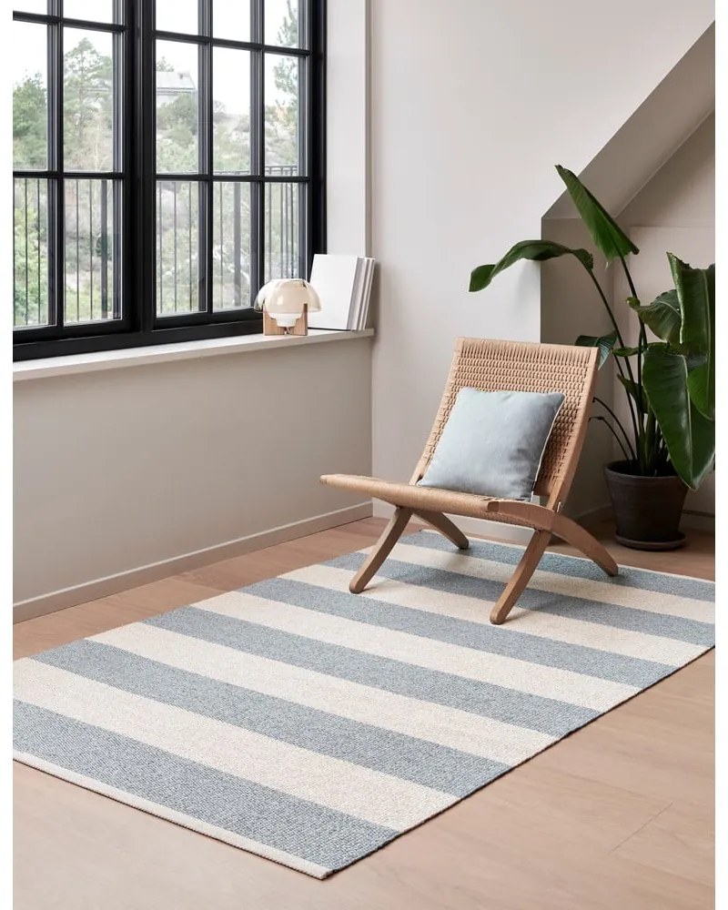 Svetlomodro-krémový vnútorný a vonkajší behúň 70x225 cm Bob Blue Fog – Pappelina