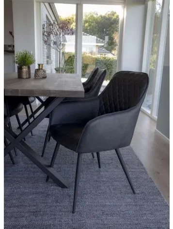 Jídelní křeslo HARBO, tmavě šedé,PU kůže House Nordic 1001152