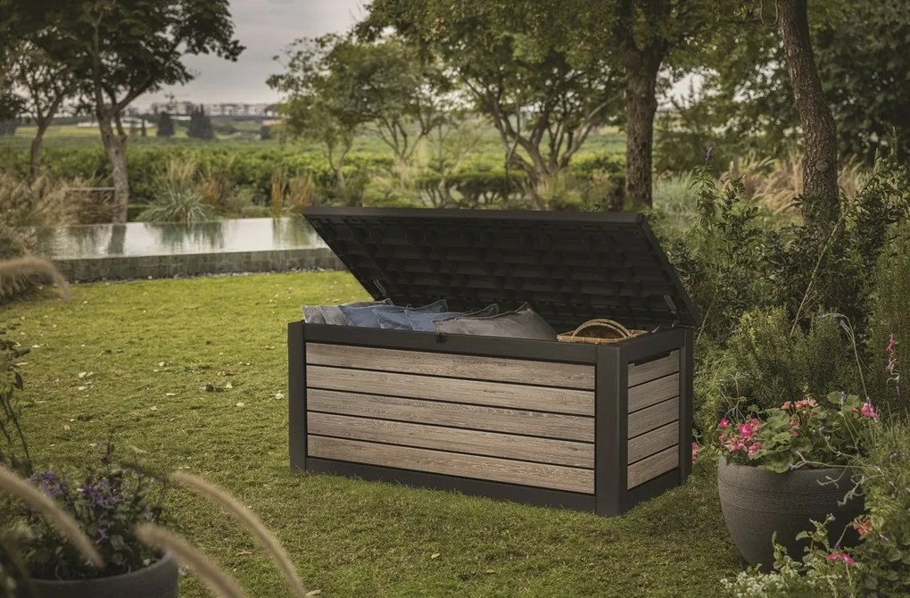 Keter záhradný úložný box Deco 630 l, sv. hnedá