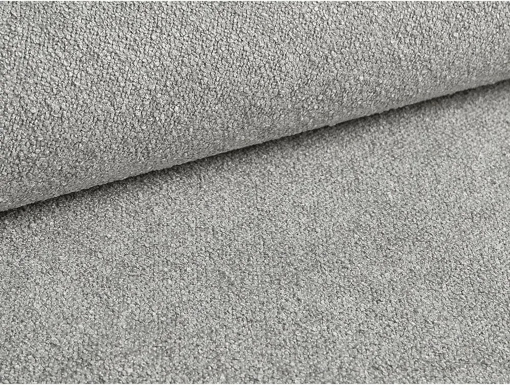 Sivá čalúnená dvojlôžková posteľ s úložným priestorom s roštom 200x200 cm Eric – Micadoni