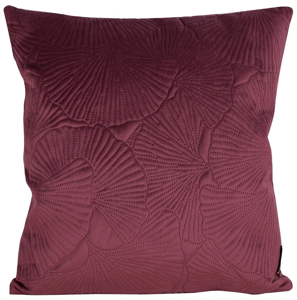 DEKORAČNÁ OBLIEČKA NA VANKÚŠ VELVET 45X45 CM BORDOVÁ