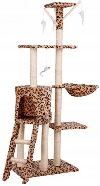 Ihrisko pre mačky, domček, strom, posteľ, škrabadlo, XL 138cm