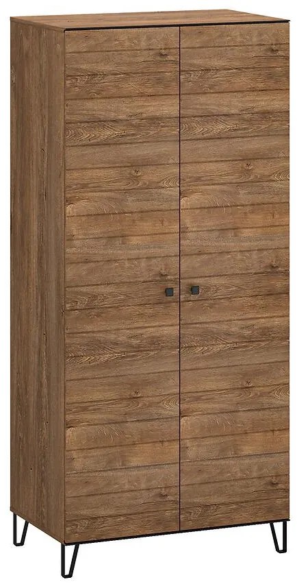 Skriňa 2D Weil F dub  burgund