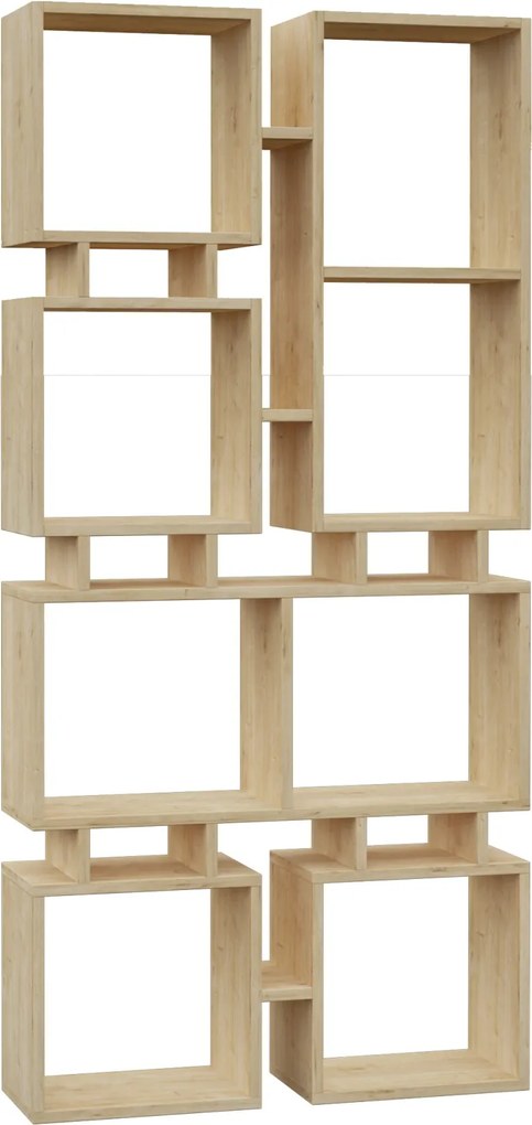 Moderná knižnica Houseland Rail dub prírodný