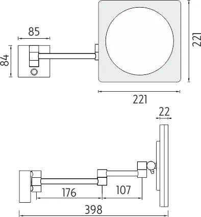 Nimco LED zrkadlo s nastav. teplotou svietivosti - ZK 20465P-26