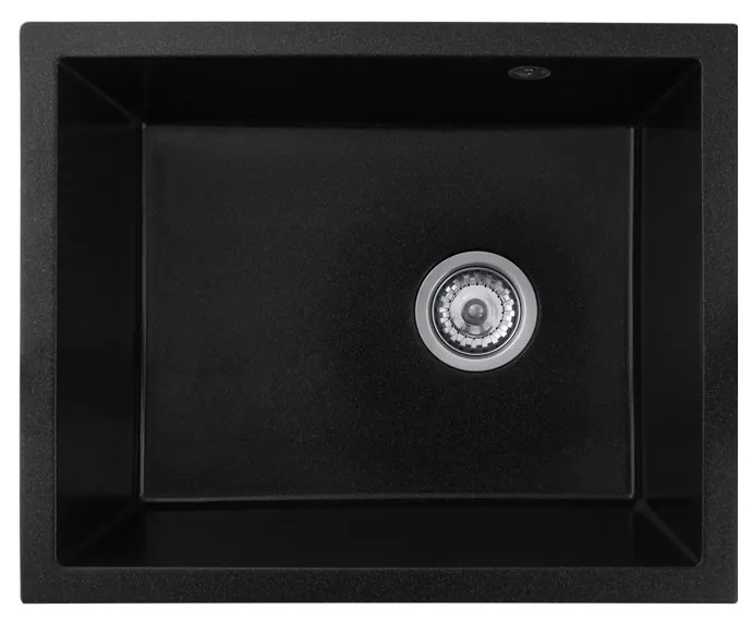 Gamma Decor 5040, 1-komorový granitový drez 560x460x180 mm, čierna škvrnitá, GMA-ZLE000081