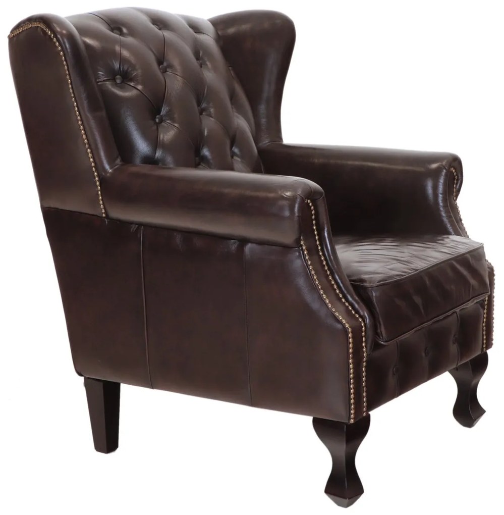 furniture-nabytek.cz - Křeslo Aberdeen z hovězí pravé kůže