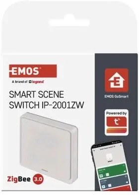 EMOS H5011 GoSmart Prenosný 1-tlačidlový ovládač scén biela