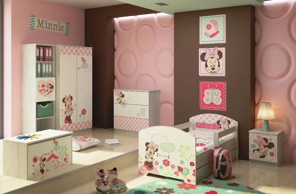 MAXMAX Detská izba Disney MYŠKA MINNIE - posteľ k zostave pre dievča ÁNO