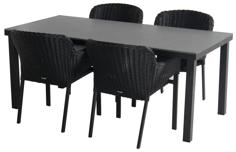 Čierna plastová záhradná stolička Cairo – Hartman