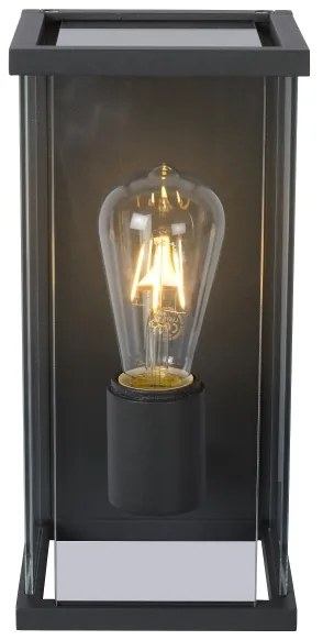 Lucide 27885/01/30 - Vonkajšie nástenné svietidlo CLAIRE 1xE27/15W/230V IP54 čierna