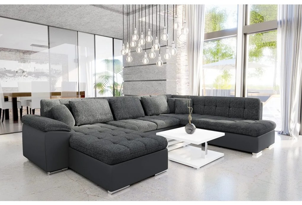 Rohová sedačka Tony s funkciou spania, Dostupné poťahy: Wave 05, Strana: Ľavá - U