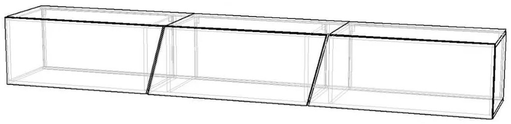 TV stolík/skrinka Savanna 240 (čierna matná + čierny lesk) (s osvetlením). Vlastná spoľahlivá doprava až k Vám domov. 1000640