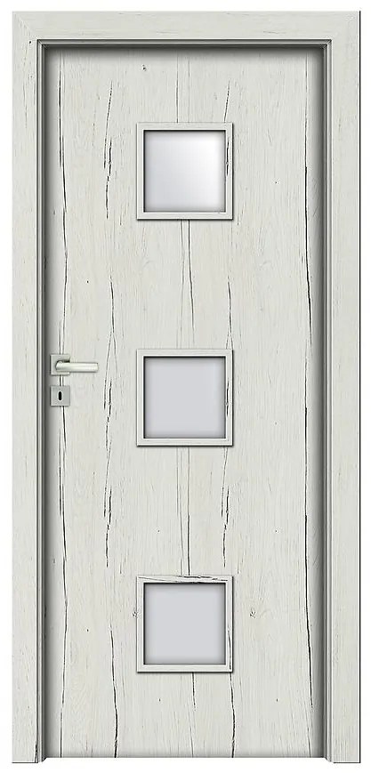 Dvere vnútorné Salerno 4 60P dub snežný