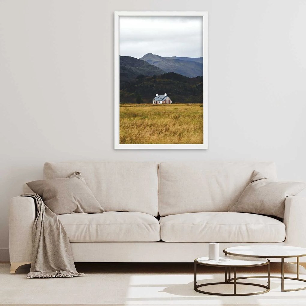 Gario Plagát Chata v horách Farba rámu: Čierna, Rozmery: 40 x 60 cm