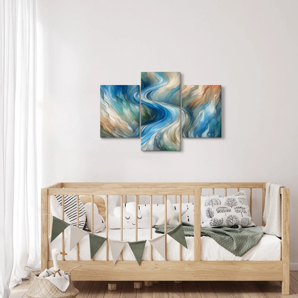 Obraz - Abstraktný prúd (90x60 cm)