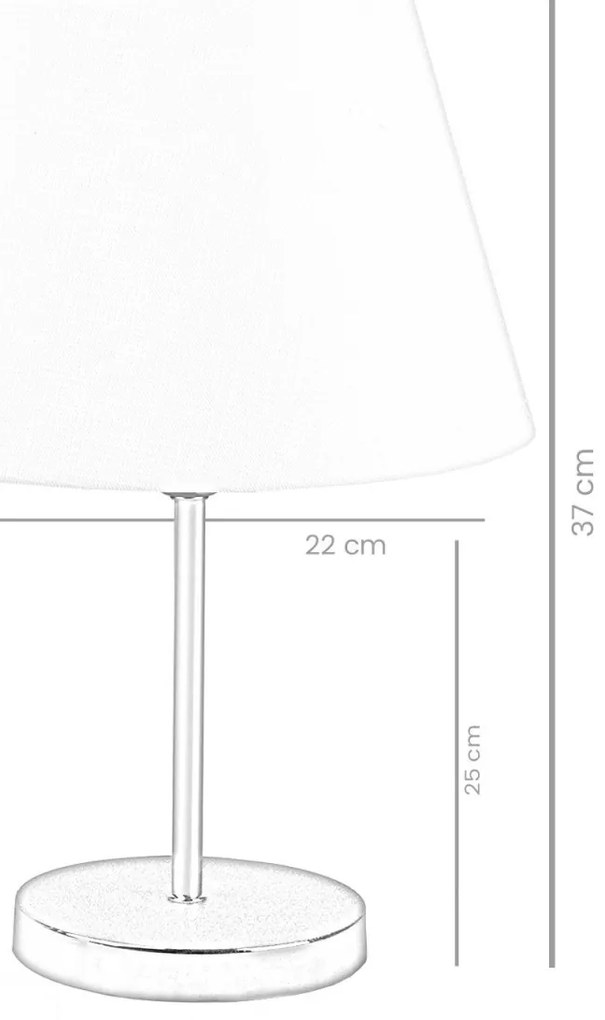 Stolní lampa Shade II bílá/zlatá
