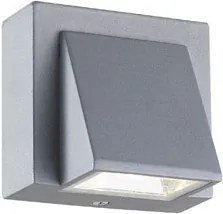 ACA DECOR Vonkajšie nástenné LED svietidlo JILI Grey 1W/230V/3000K/63Lm/55°/IP54, šedé