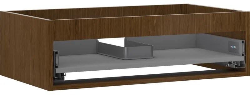 Mexen Box-A, závesná skrinka 80 cm, 1 zásuvka, orech, 91AX0-0800-235-1-86