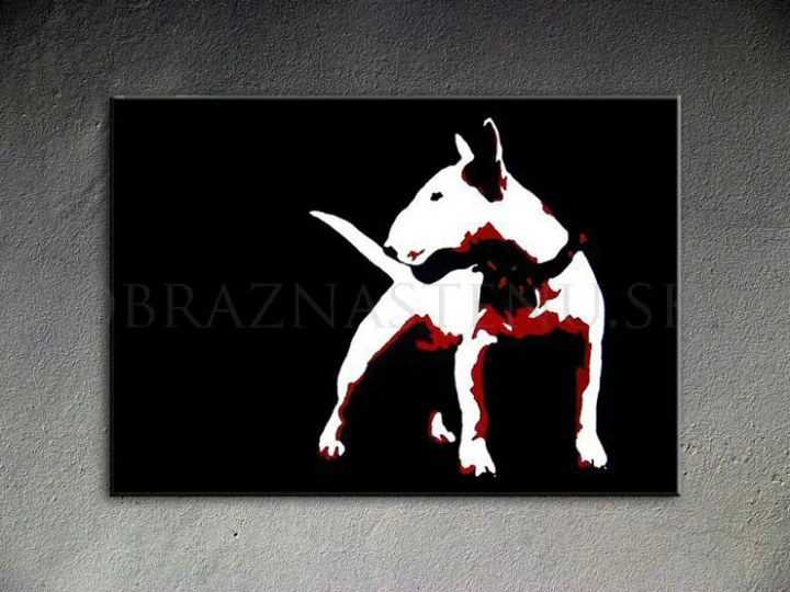 Ručne maľovaný POP Art obraz Dog | rôzne rozmery