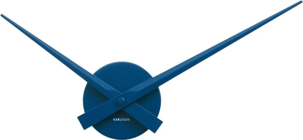 Modré nástenné hodiny Karlsson Time Mini, Ø 44 cm