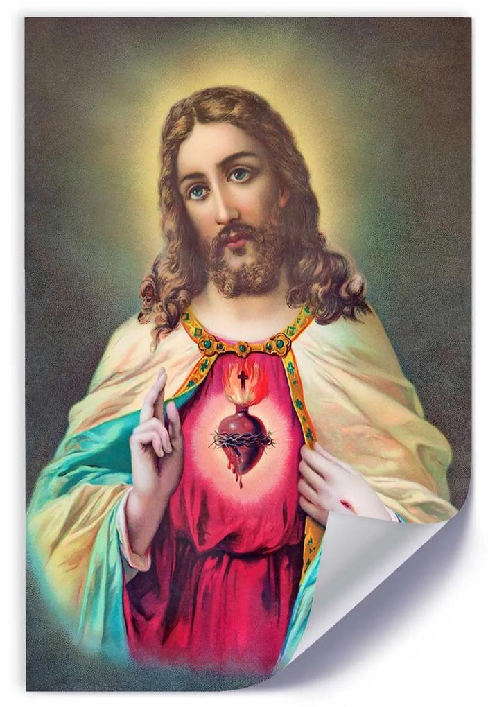 Gario Plagát Srdce Ježiša Krista Farba rámu: Bez rámu, Rozmery: 70 x 100 cm