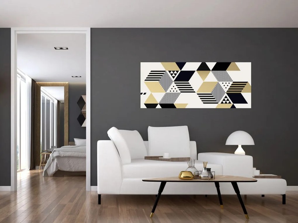 Obraz - Geometrické tvary N⁰1 (120x50 cm)