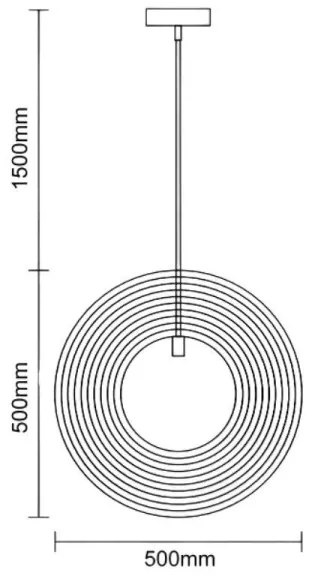 Drevený luster na lanku 1xE27/60W/230V pr. 50 cm masív/dýha/kaučukovník