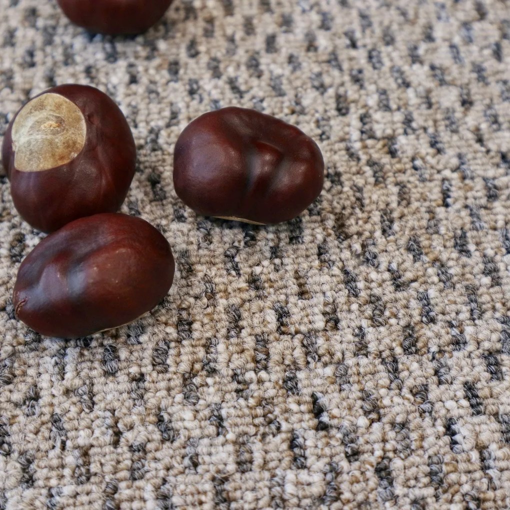 Metrážny koberec Rubin 2113 l. beige, na mieru, šíře 4m, béžová, ab (mriežka), chodba / predsieň, Timzo