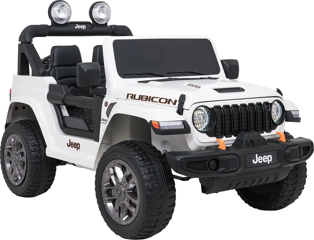 Ramiz Jeep Wrangler Rubicon LIFT elektrické autíčko pre deti biele