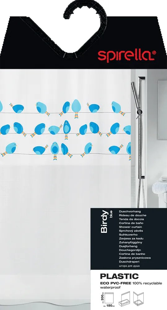 Sprchový záves 180x200 cm Birdy – Spirella