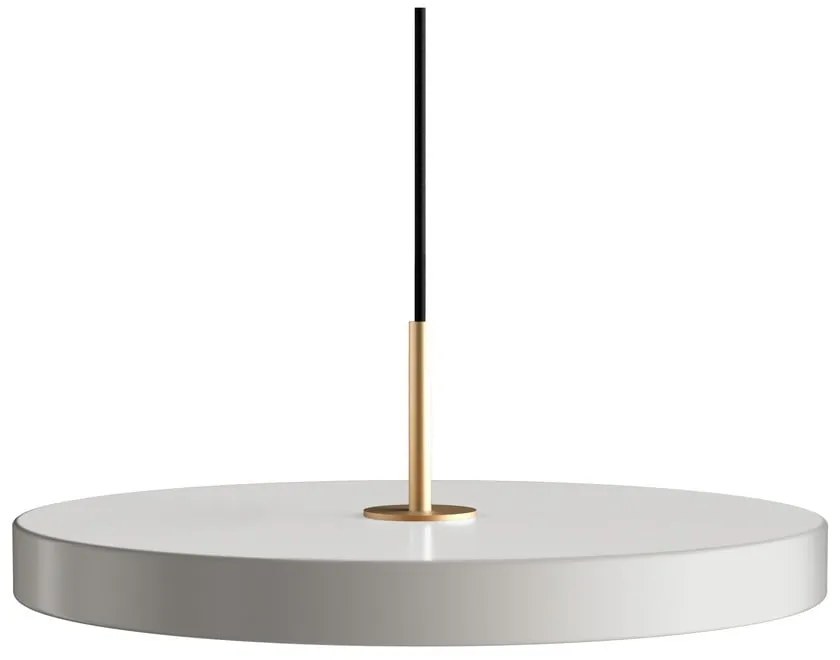 Svetlosivé LED závesné svietidlo s kovovým tienidlom ø 43 cm Asteria Medium – UMAGE