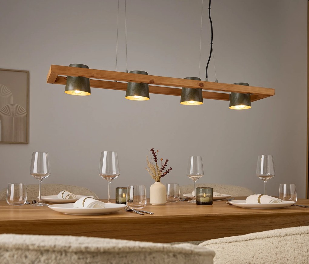 Závesná lampa »Bell«, Trio, 4 plamene