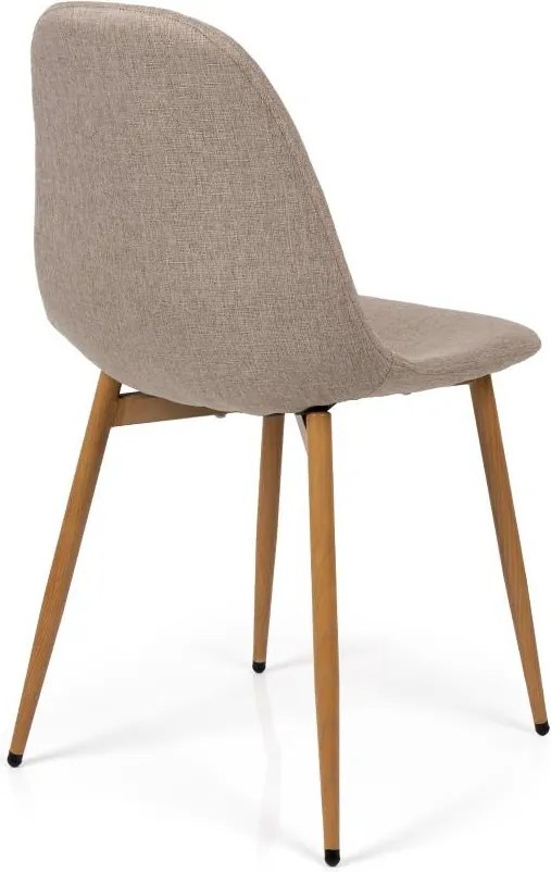 Jedálenský set 4x stoličky + stôl 120 cm AVENBERG NATURAL, béžová