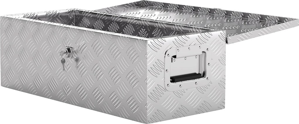 HOMCOM Náradný box 76 x 33 x 25 cm - Prepravný box z hliníka | Aosom