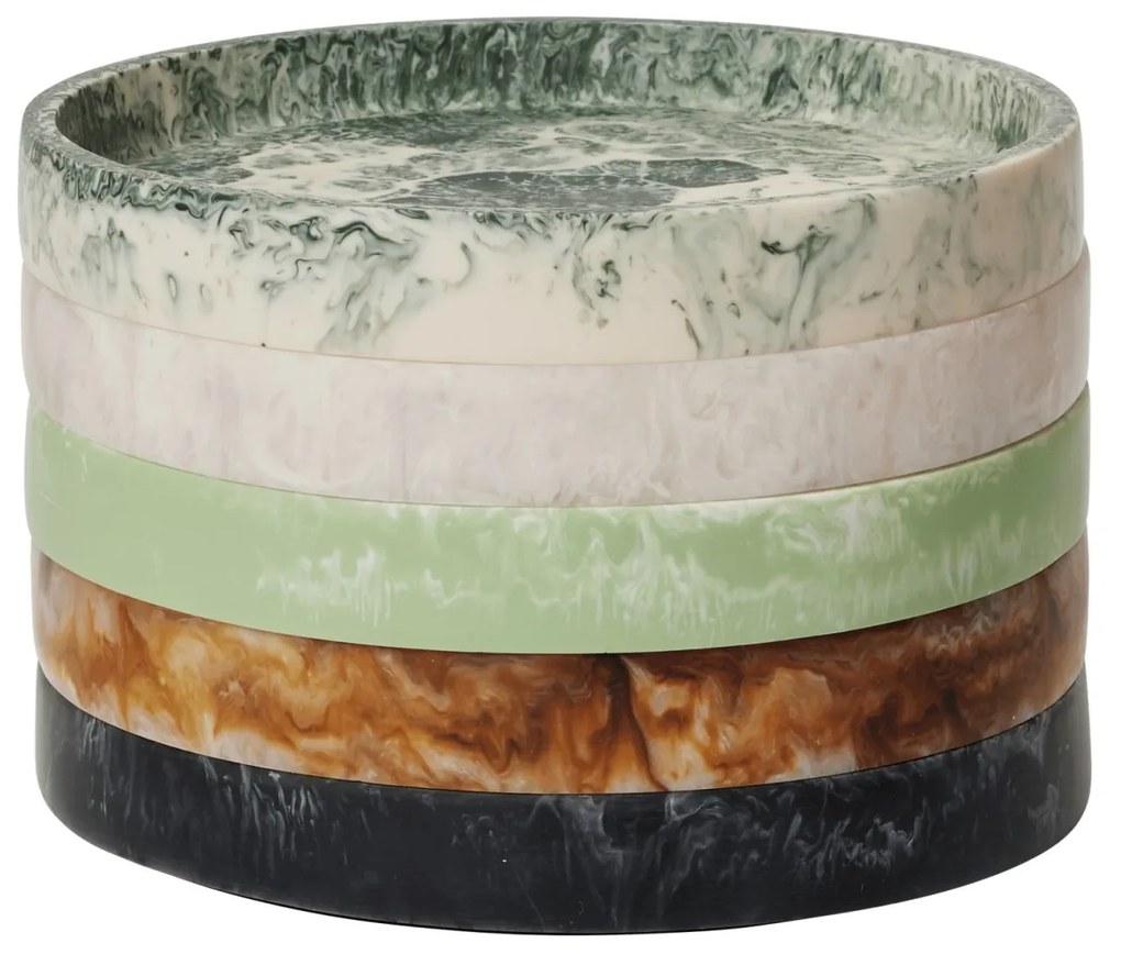 Ferm Living Dekoratívna okrúhla tácka Mist Sugar Kelp Ø 20 cm