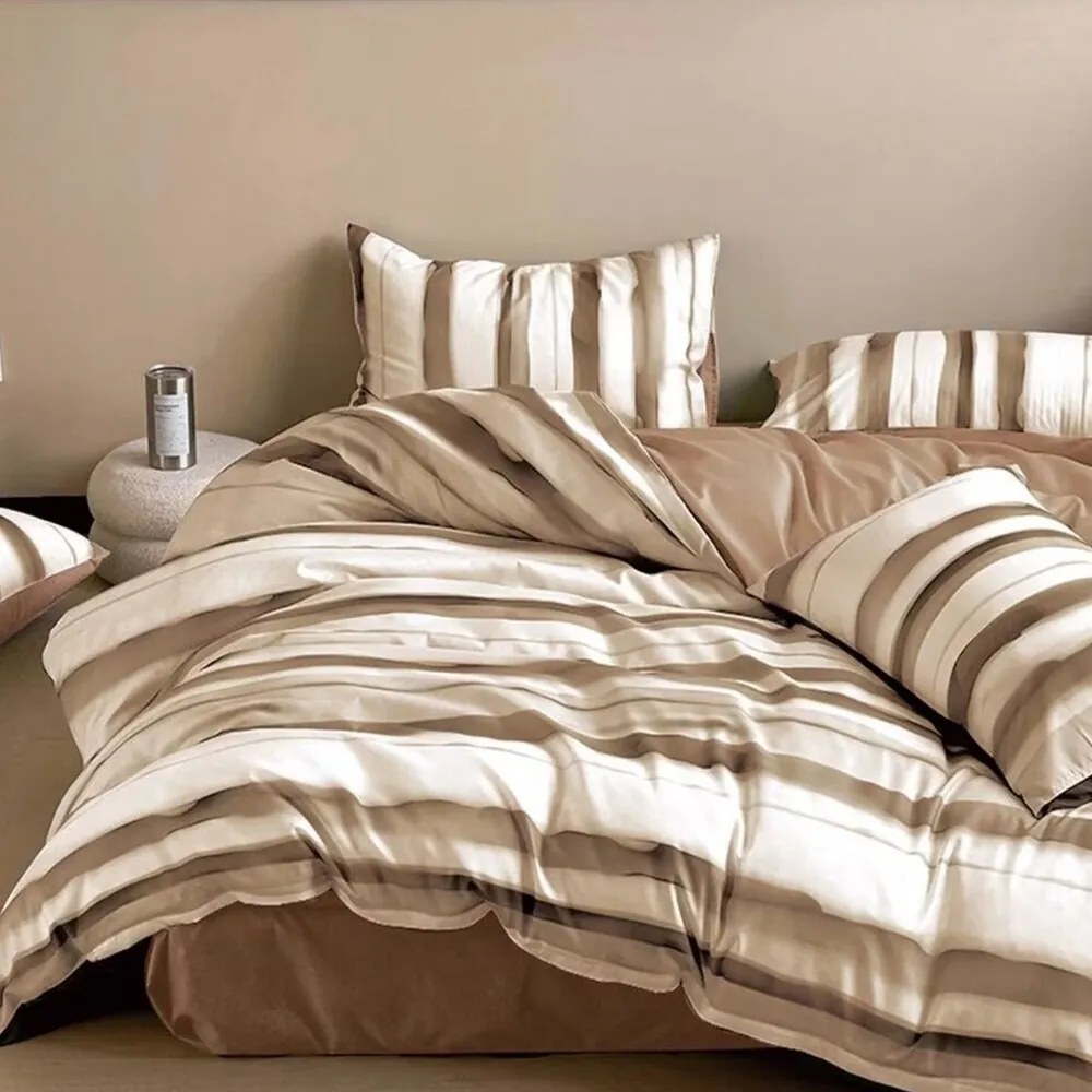 Posteľné obliečky Homa KORSA BEIGE 7-dielna sada 140x200 cm