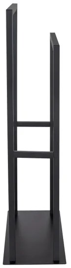 WENKO 26056100 - Stojan na uteráky RIVALTA 46x80 cm nerez/čierna