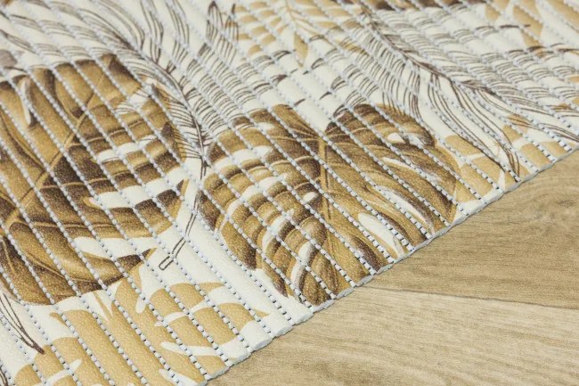 Kúpelňová penová rohož 265B Monstera béžová