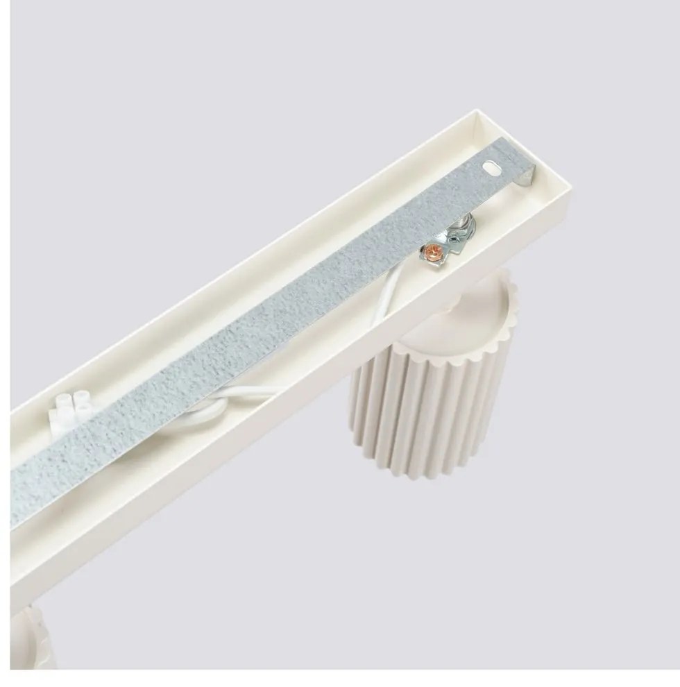 Krémovobiele bodové svietidlo 6,5x81 cm Gleam – Sollux